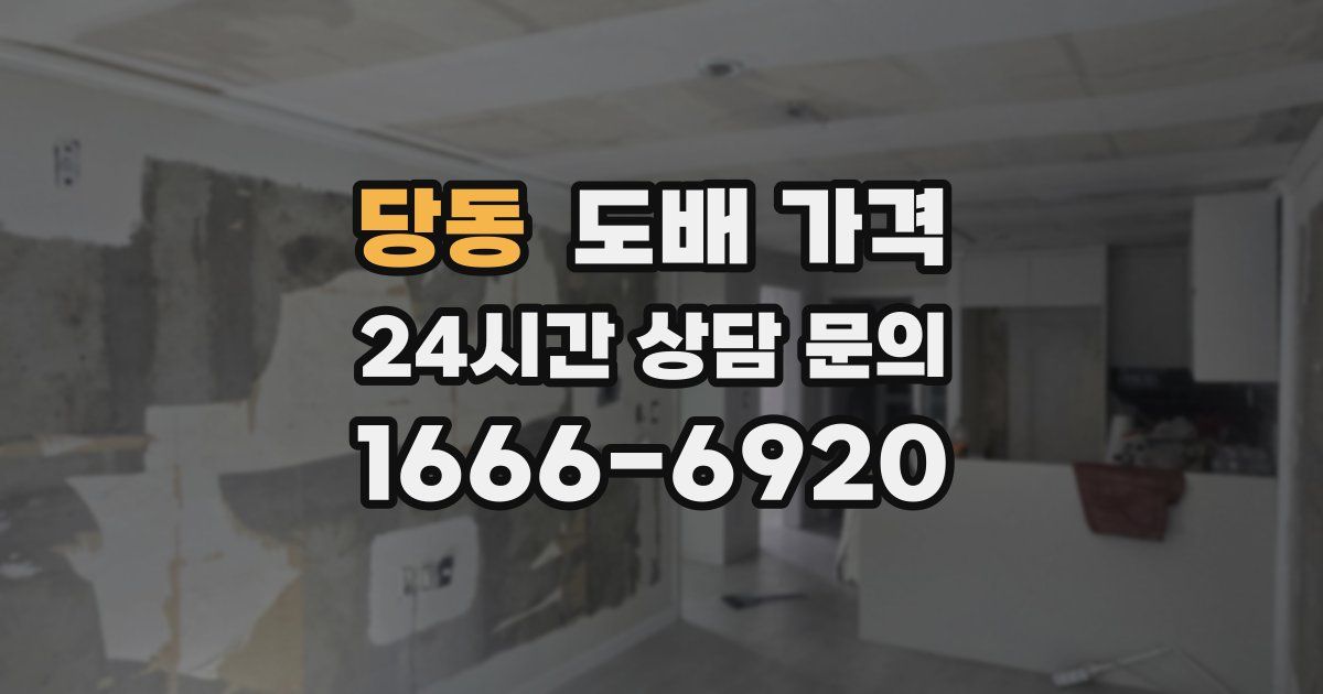 당동 도배 가격