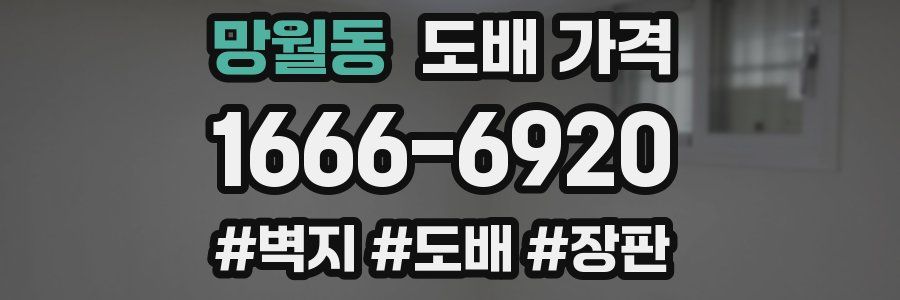 망월동 도배 가격