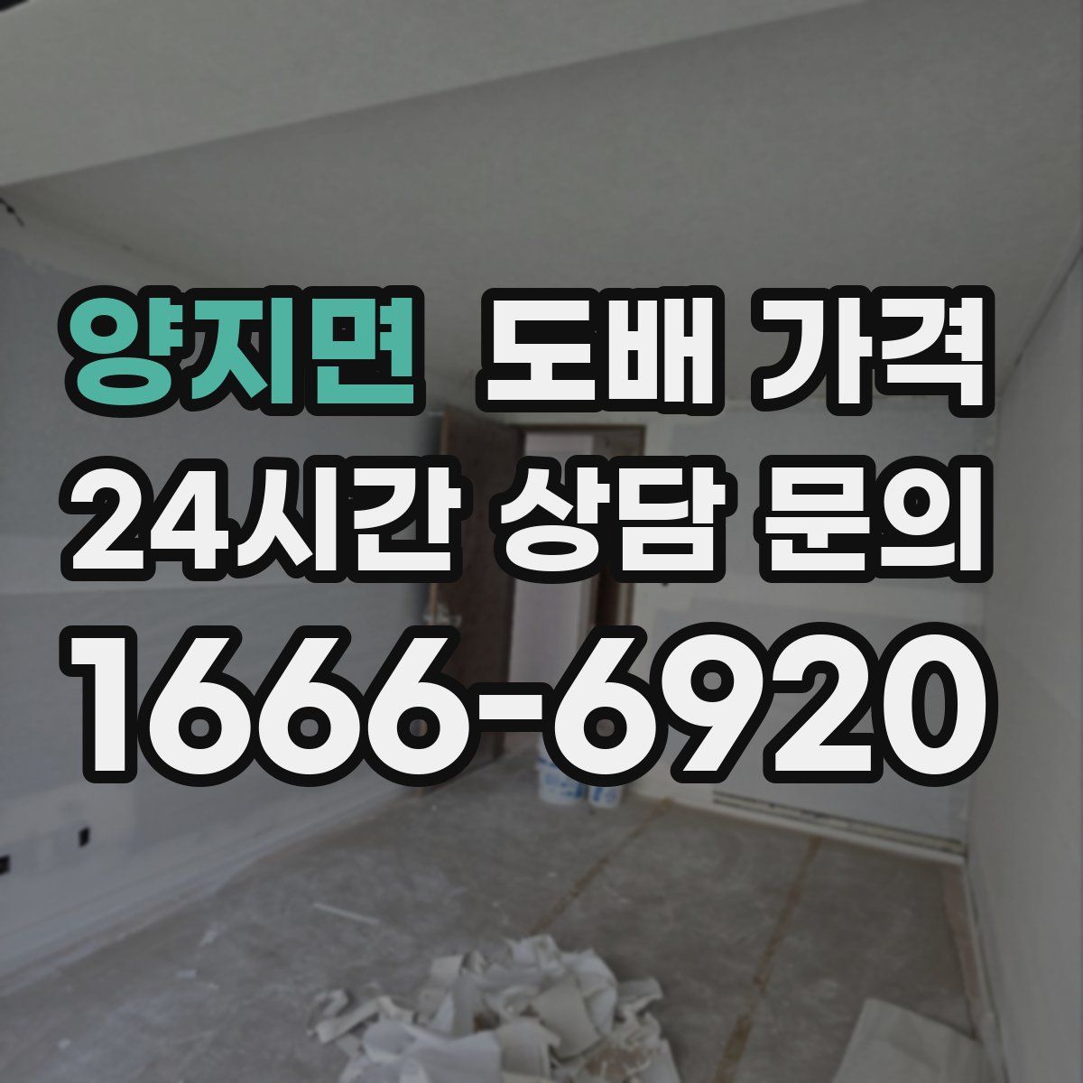 양지면 도배 가격