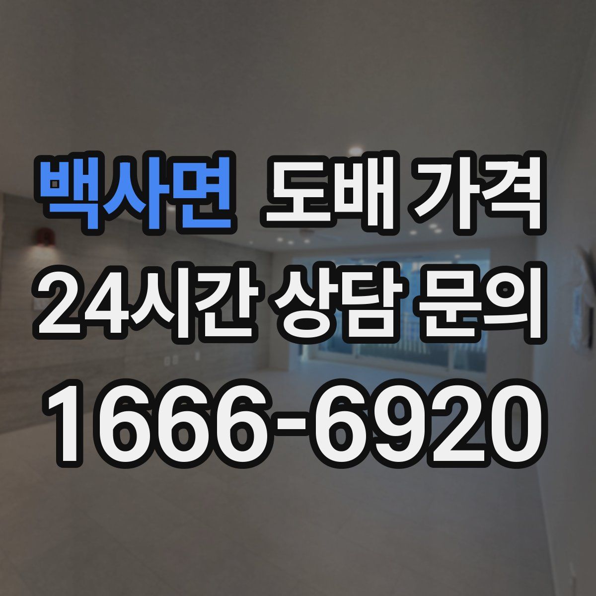 백사면 도배 가격