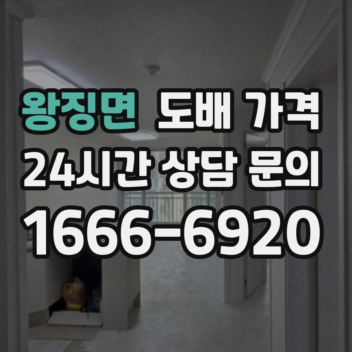 왕징면 도배 가격