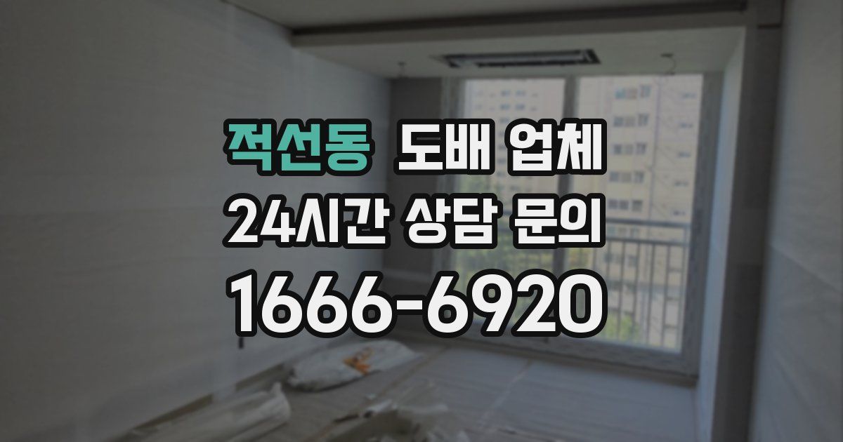 적선동 도배 업체