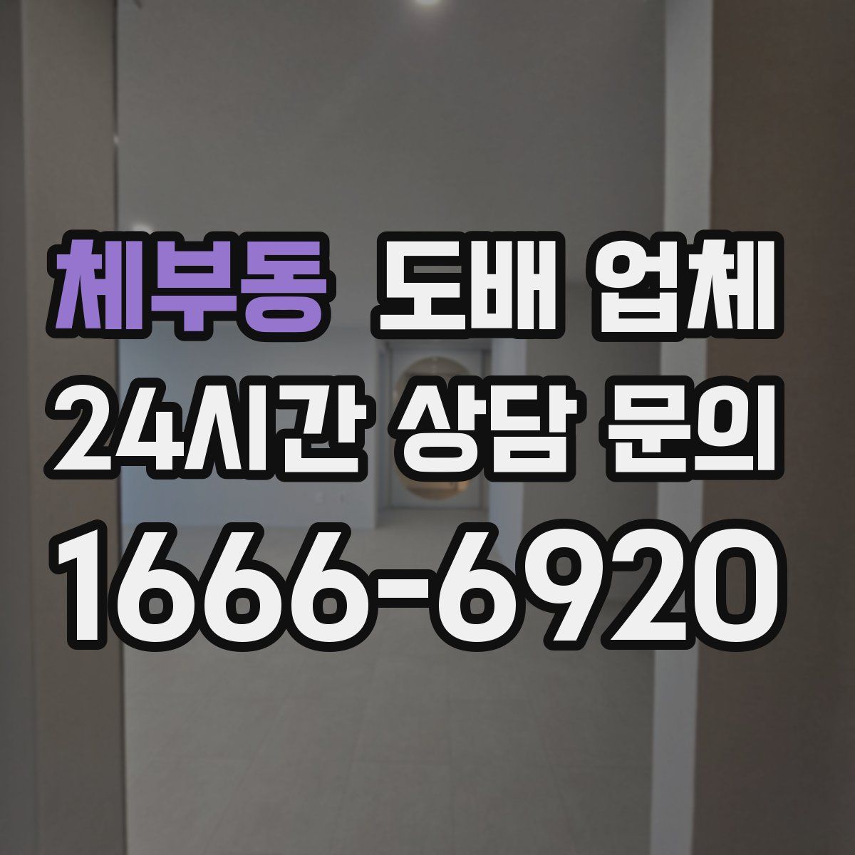 체부동 도배 업체
