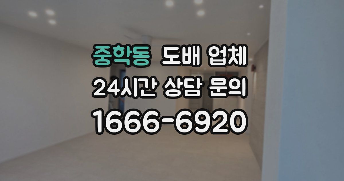 중학동 도배 업체