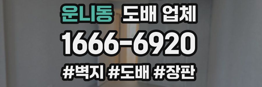 운니동 도배 업체
