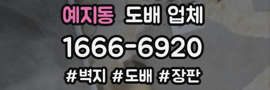예지동 도배 업체