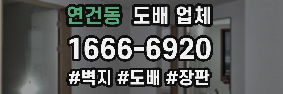 연건동 도배 업체