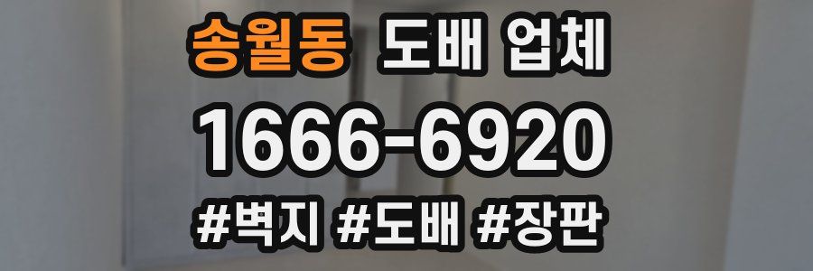 송월동 도배 업체