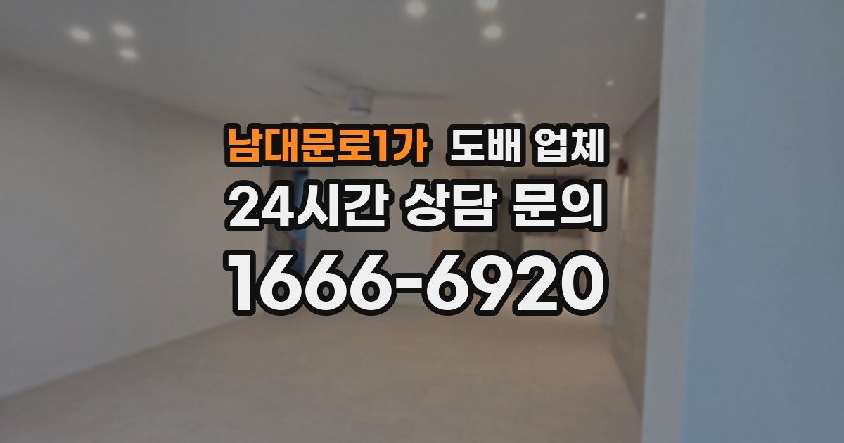 남대문로1가 도배 업체