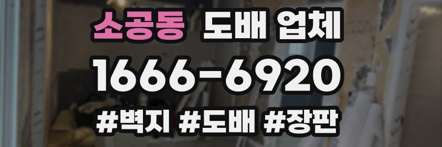 소공동 도배 업체
