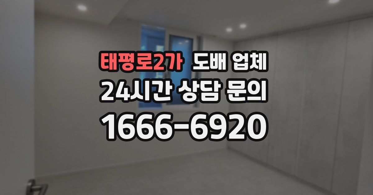태평로2가 도배 업체