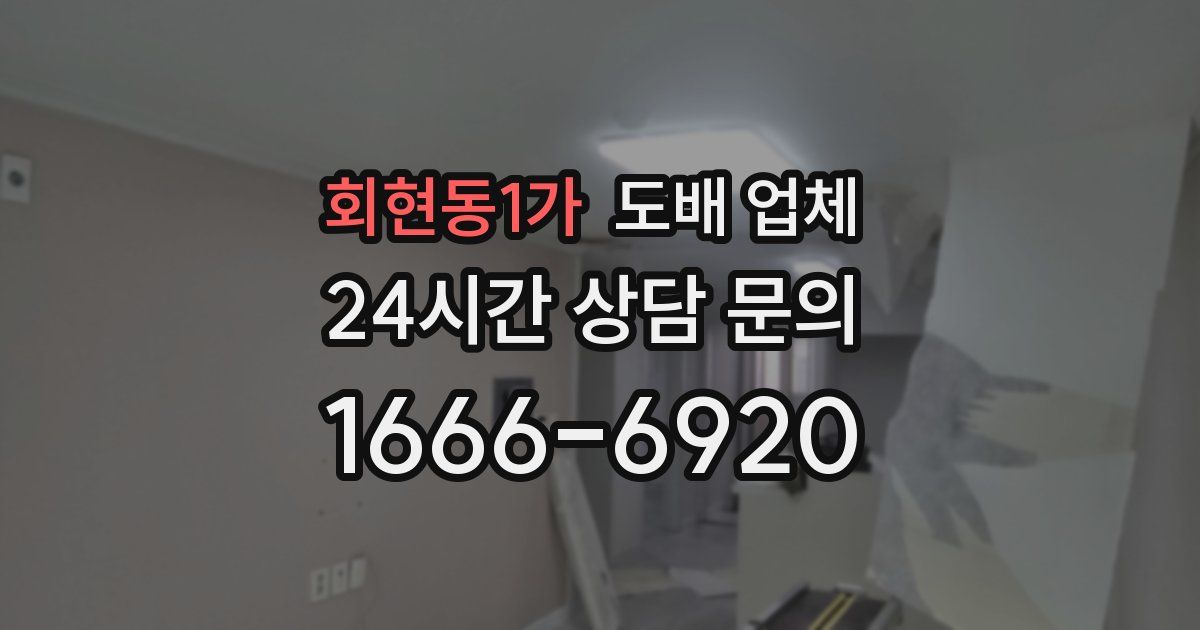 회현동1가 도배 업체