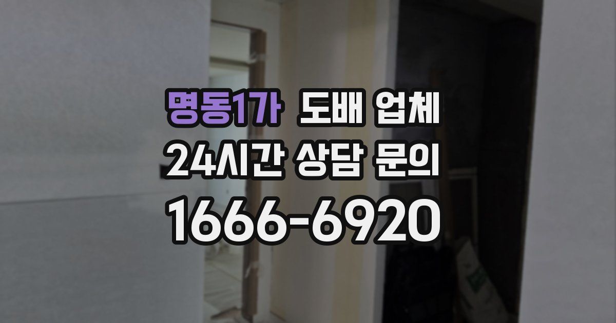 명동1가 도배 업체
