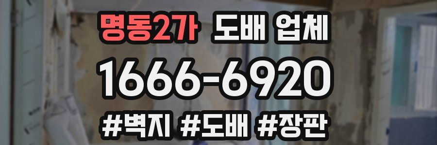 명동2가 도배 업체