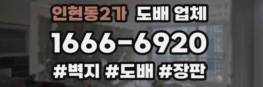 인현동2가 도배 업체