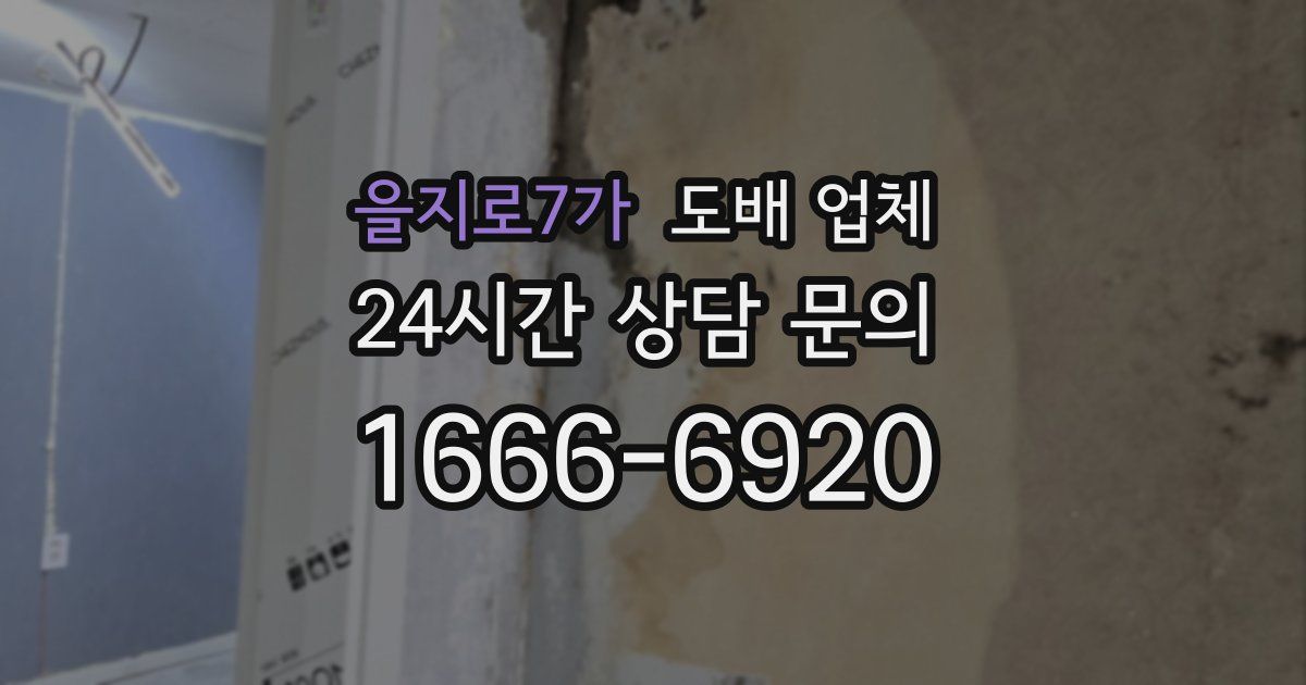 을지로7가 도배 업체