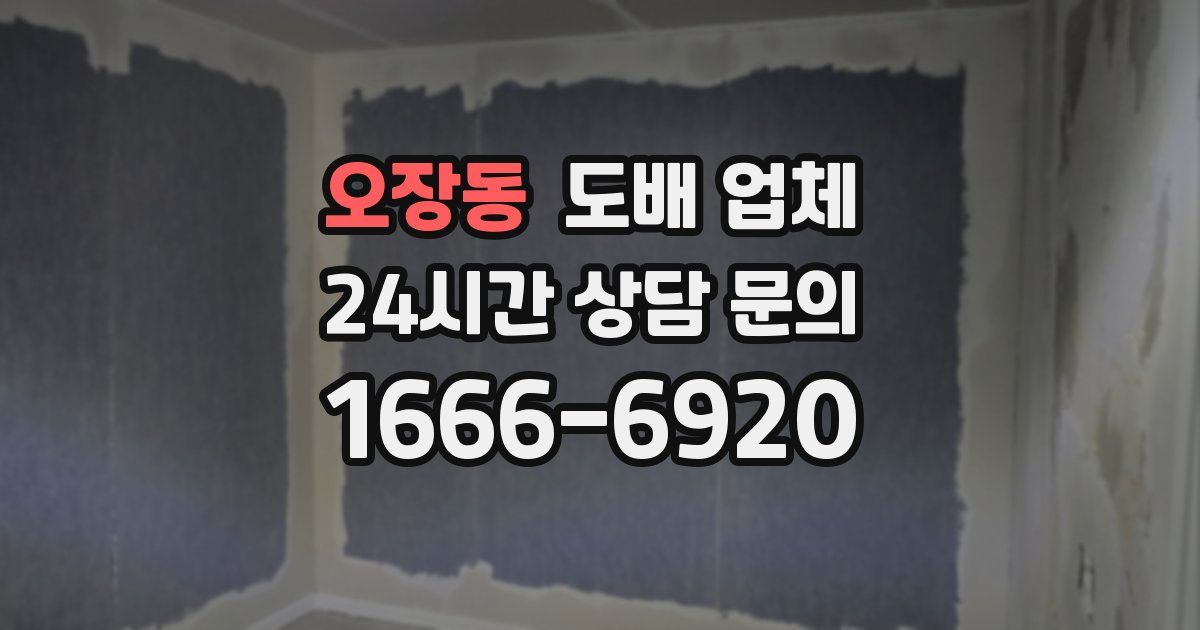 오장동 도배 업체