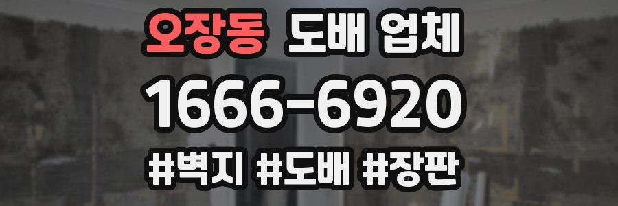 오장동 도배 업체