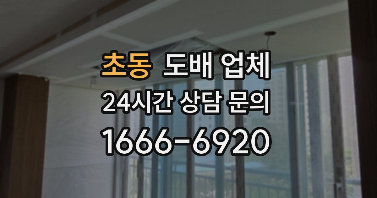 초동 도배 업체