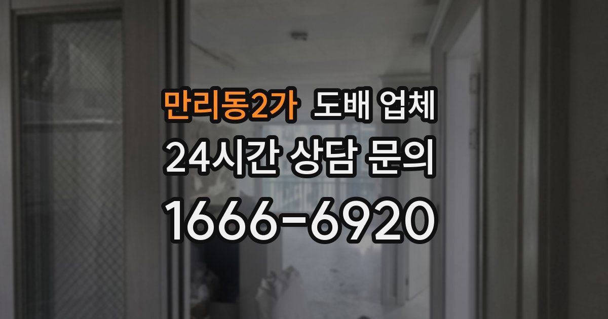 만리동2가 도배 업체