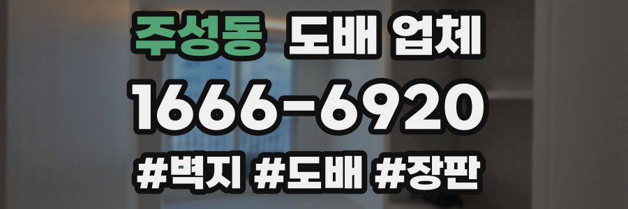 주성동 도배 업체