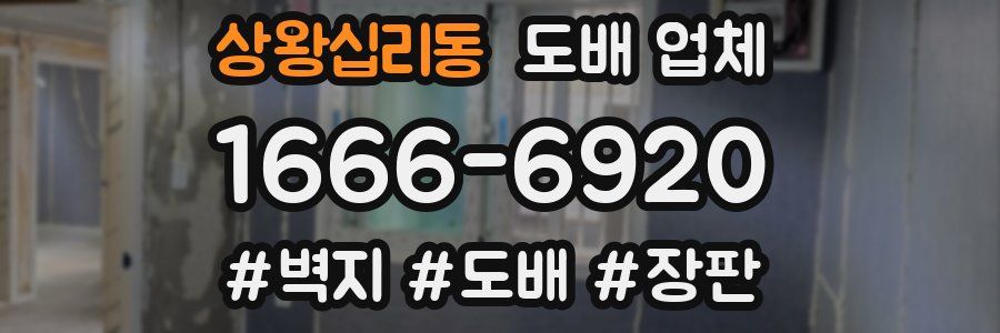 상왕십리동 도배 업체