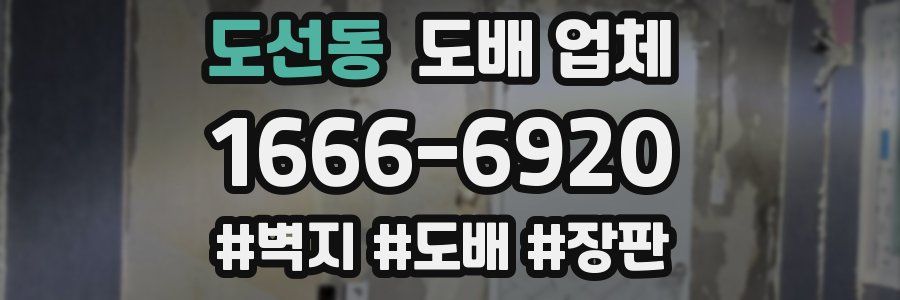 도선동 도배 업체