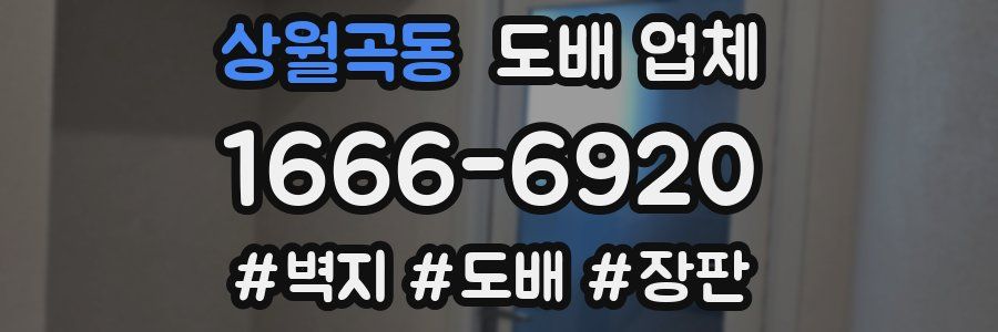 상월곡동 도배 업체