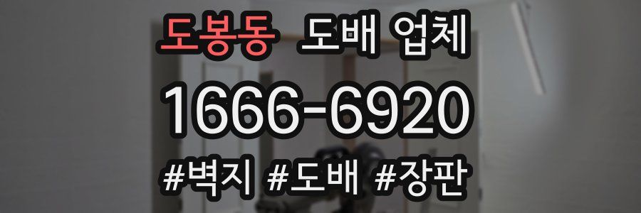 도봉동 도배 업체