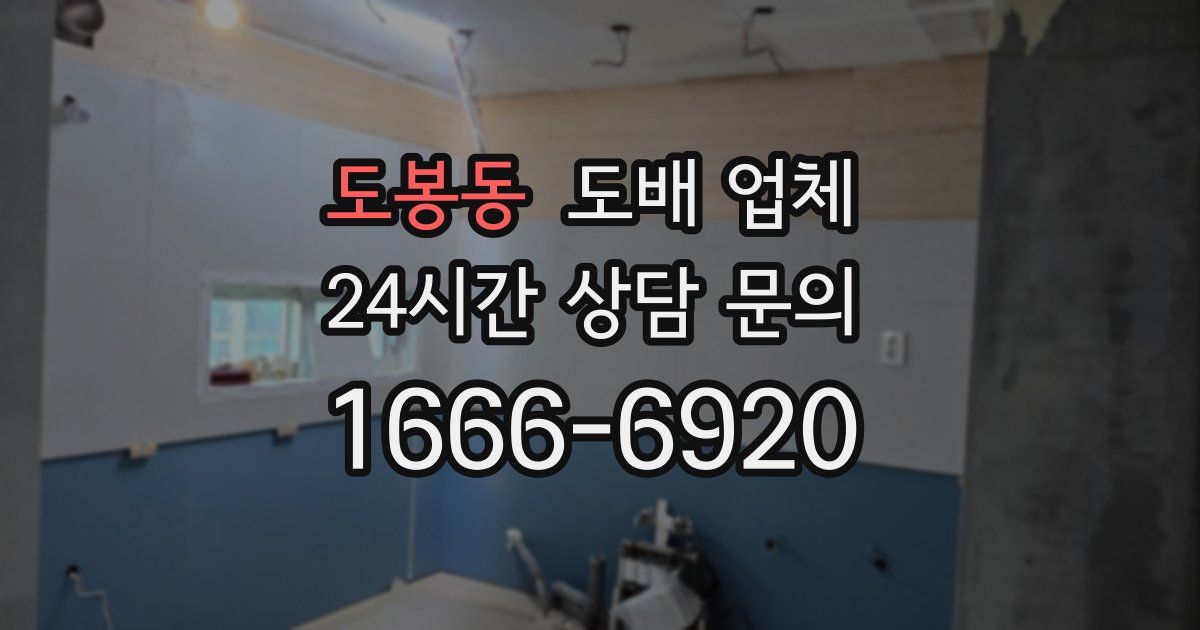 도봉동 도배 업체