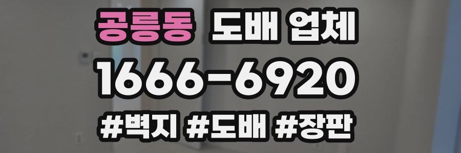 공릉동 도배 업체