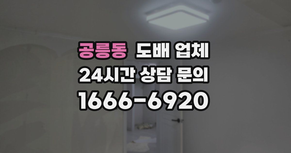 공릉동 도배 업체