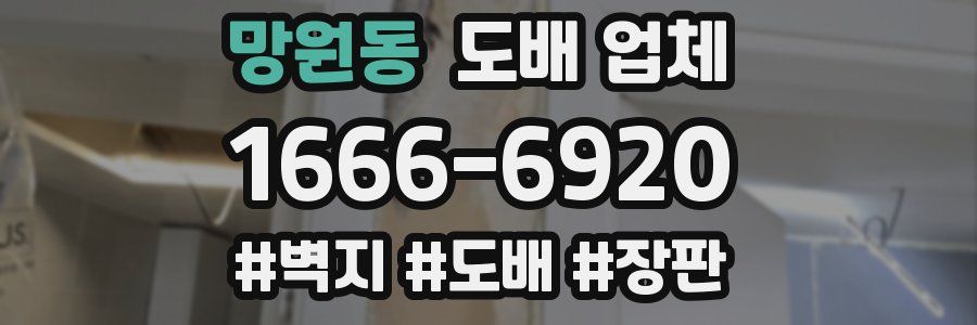 망원동 도배 업체