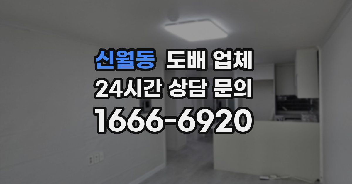 신월동 도배 업체