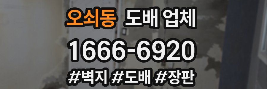 오쇠동 도배 업체