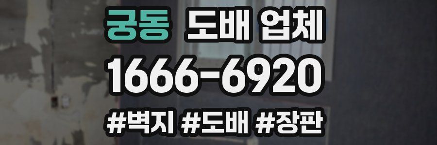 궁동 도배 업체