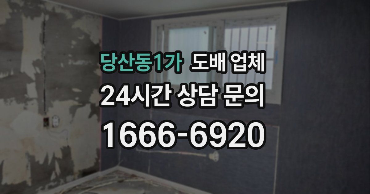 당산동1가 도배 업체