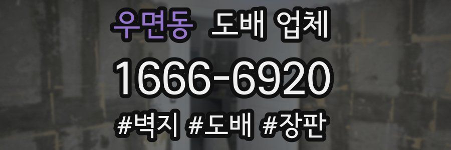 우면동 도배 업체