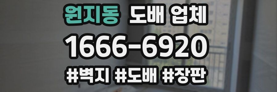 원지동 도배 업체