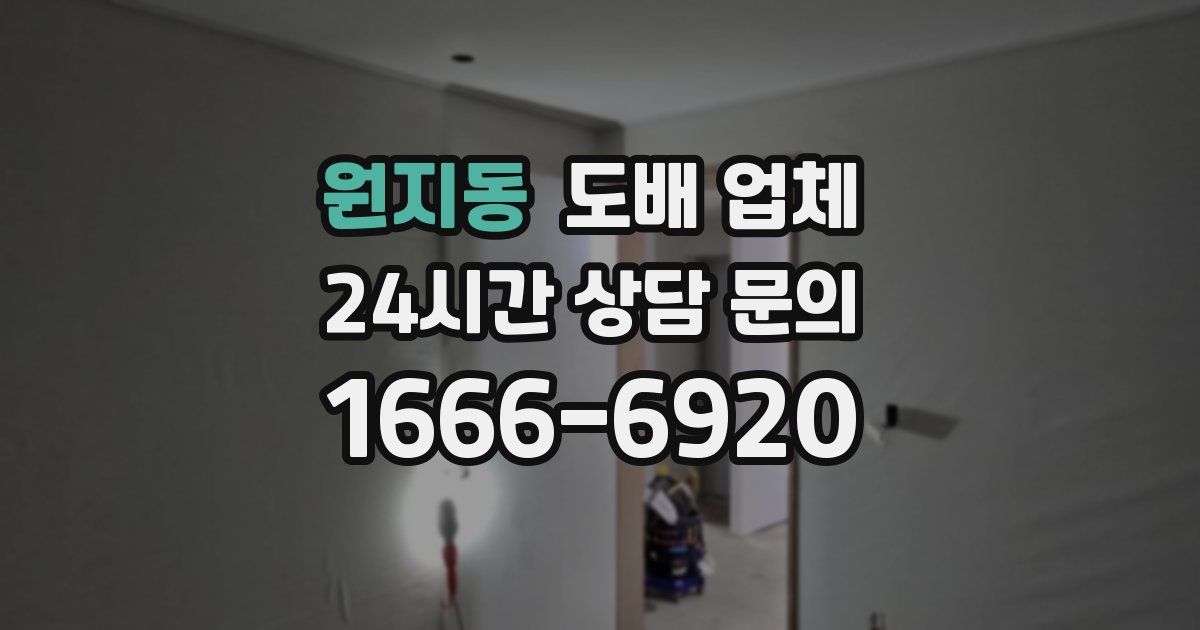원지동 도배 업체
