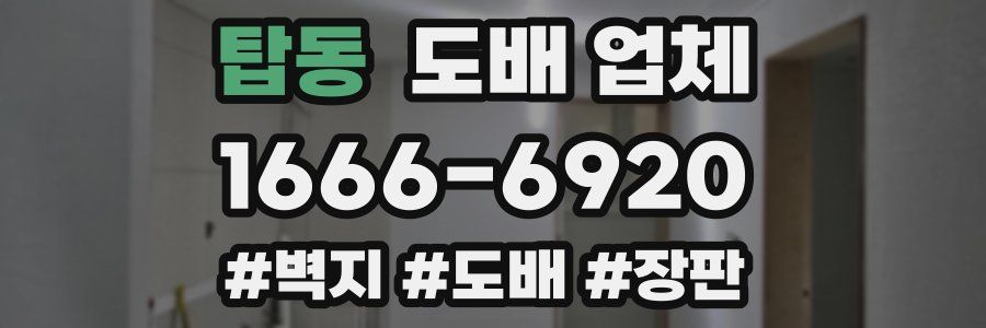 탑동 도배 업체