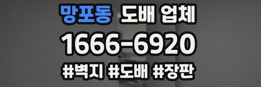 망포동 도배 업체