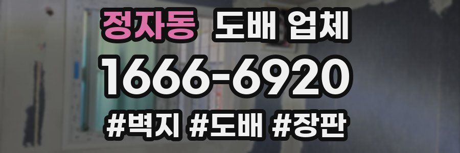 정자동 도배 업체