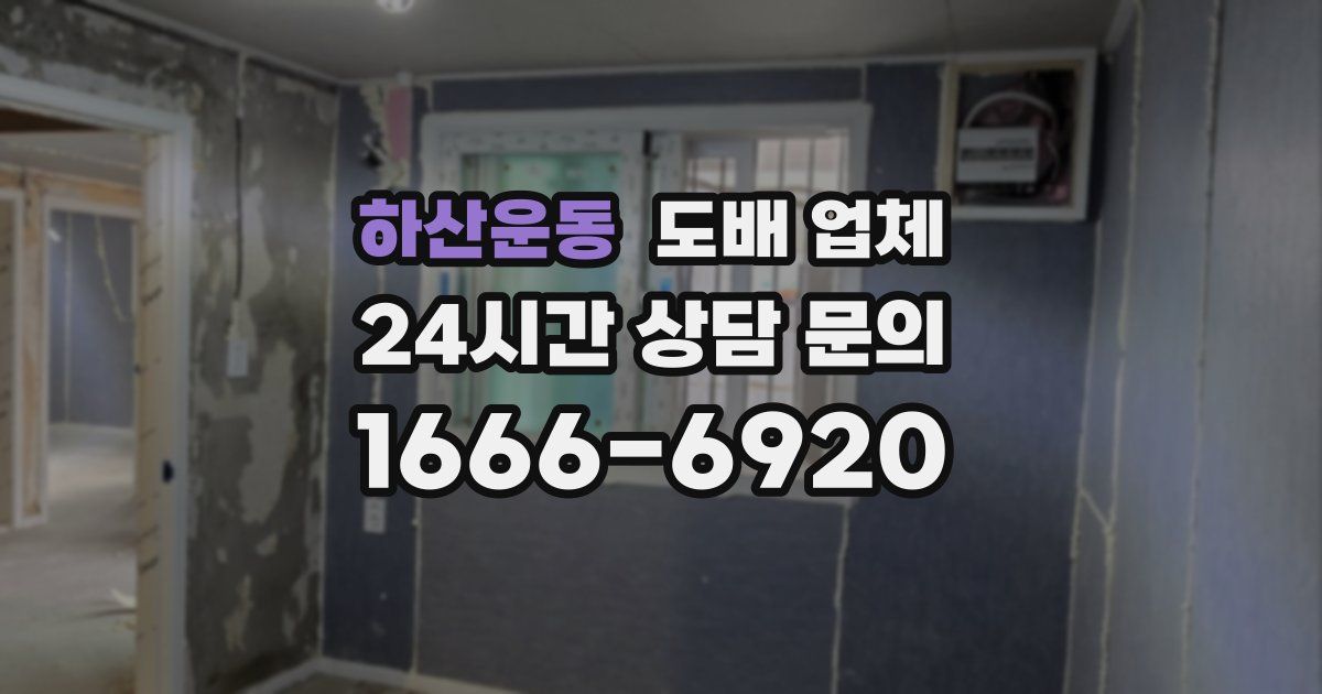 하산운동 도배 업체