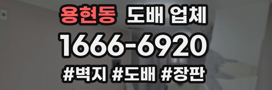 용현동 도배 업체