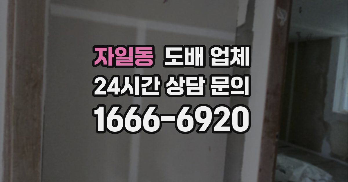 자일동 도배 업체