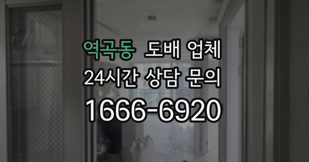 역곡동 도배 업체