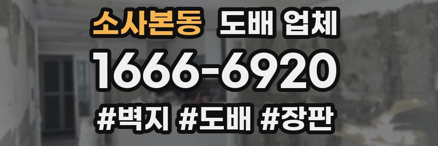 소사본동 도배 업체
