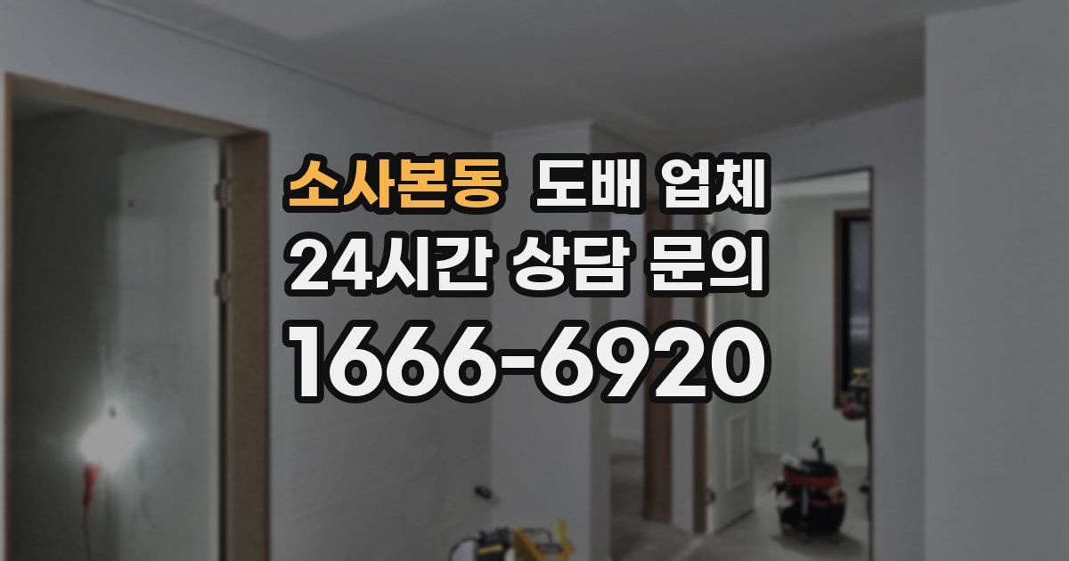 소사본동 도배 업체