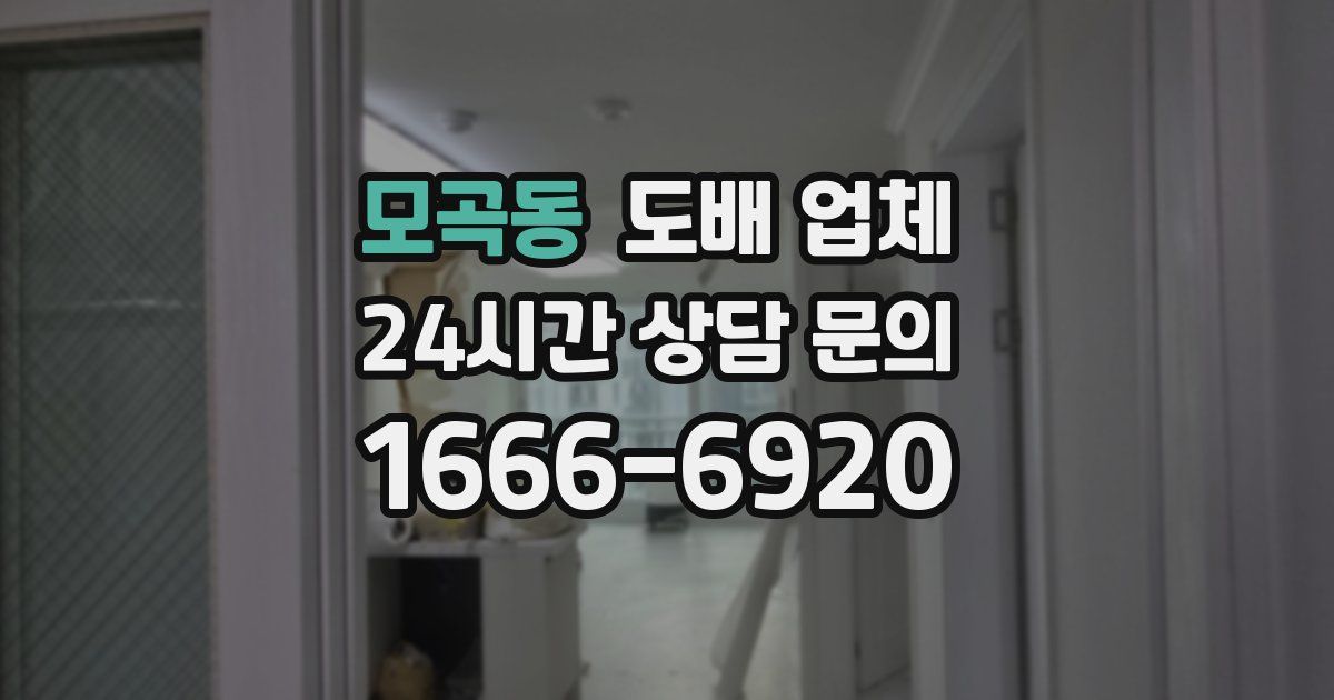 모곡동 도배 업체